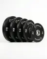 Set de discos bumper Greencore 5 a 25 kg · 150 kg · toma 1
